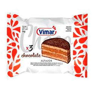 Alfajor Vimar X-3 chocolate x 24 un.